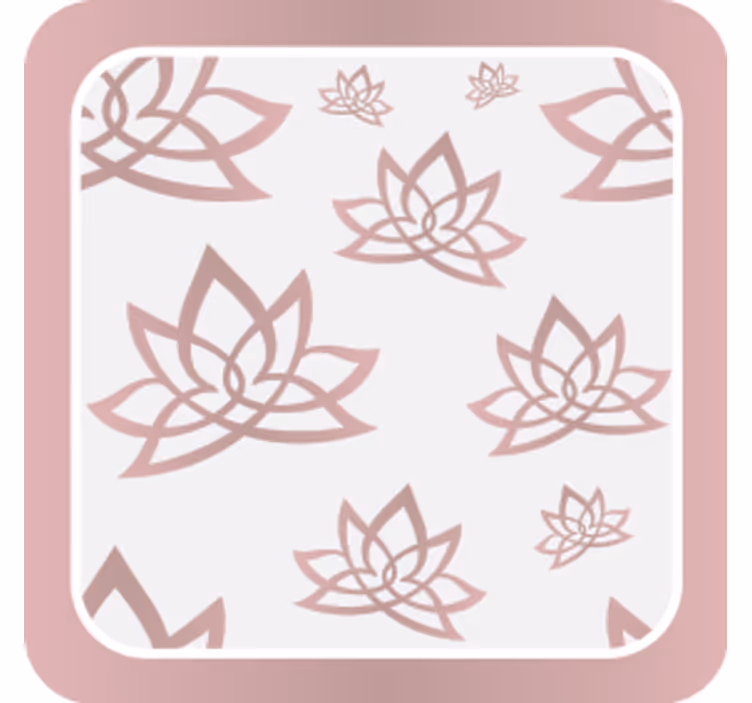 Untersetzer mit lotusmuster - TenStickers