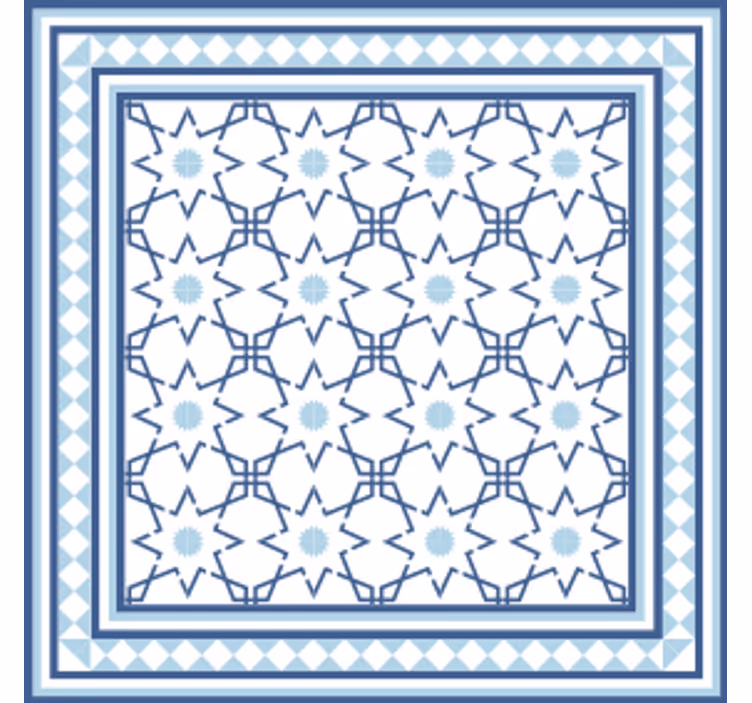 Untersetzer mit geometrischem motiv - TenStickers