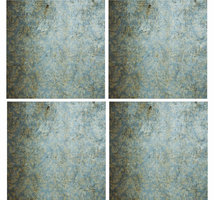 Untersetzer im vintage blau muster - TenStickers