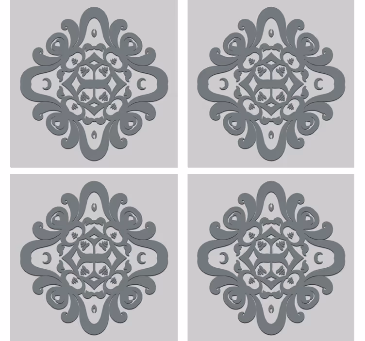 Untersetzer mit filigranem musterdesign - TenStickers