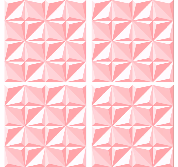 Untersetzer mit strukturiertem geometrischen muster - TenStickers