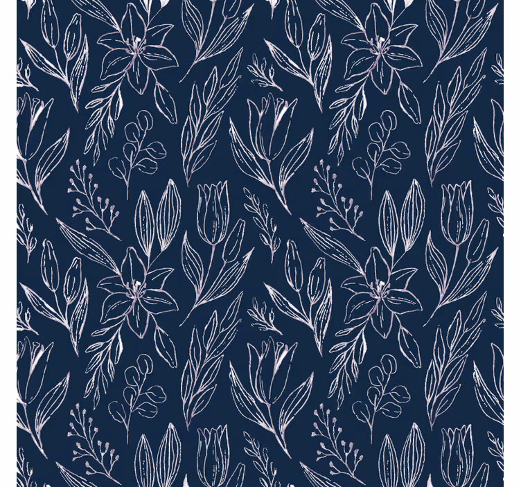 Untersetzer mit floralen mustern - TenStickers