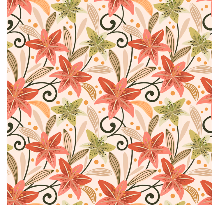 Untersetzer mit floralen musterakzenten - TenStickers