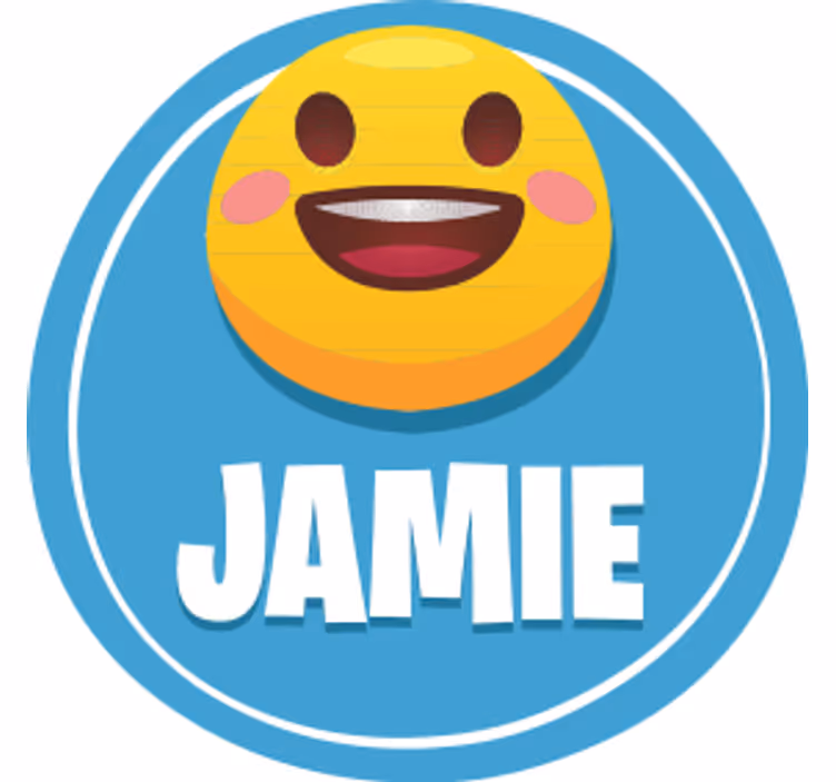Personalisierte untersetzer mit smiley-gesicht - TenStickers
