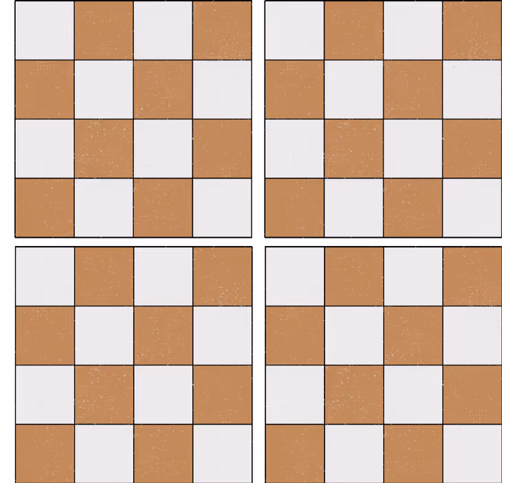 Untersetzer mit quadratischer strukturfläche - TenStickers