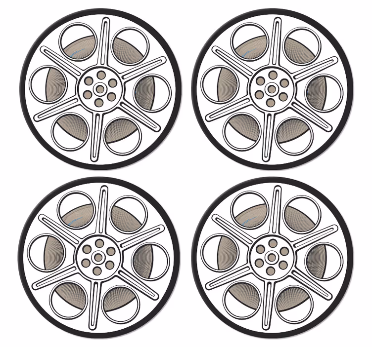 Untersetzer Vintage Kinofilmrolle - TenStickers