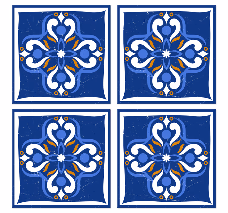 Untersetzer Fliese Klassische mediterrane fliese - TenStickers