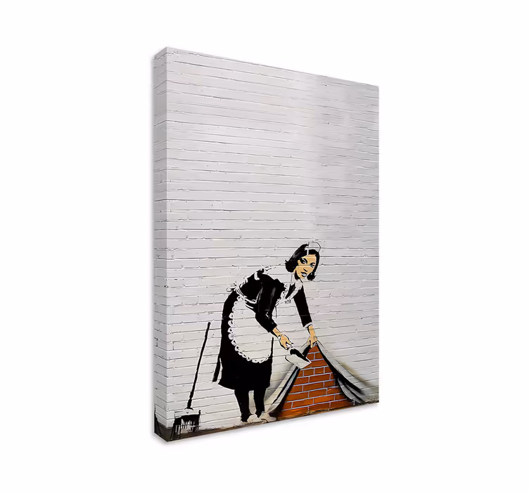 Kunst auf Leinwand putzfrau - TenStickers