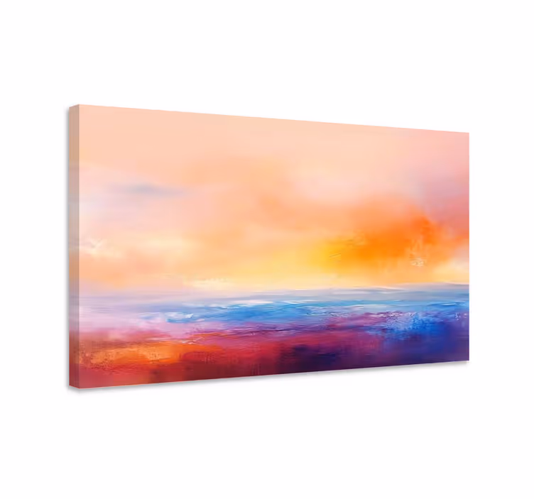 Wandbilder Landschaft künstlerischer sonnenuntergang - TenStickers