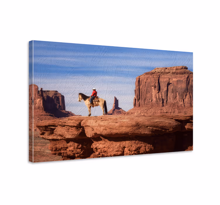Pferde leinwand wildwest grand canyon pferdegemälde - TenStickers