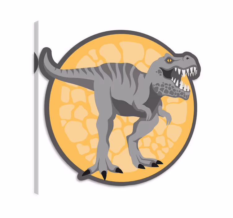 Dinosaurier wandbild t-rex hintergrund handgezeichnet - TenStickers