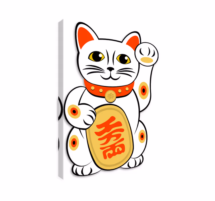 Wandbilder katzen chinesische katzen wandtattoo - TenStickers