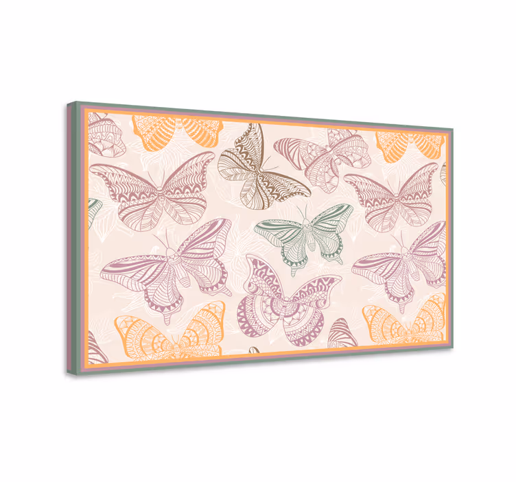 Wandbild schmetterling bunte zier-schmetterlinge - TenStickers