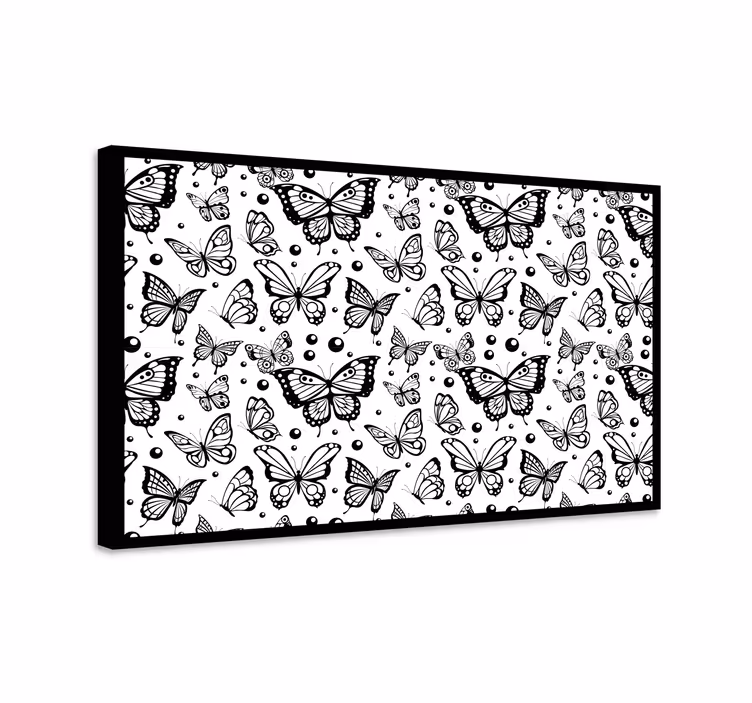 Wandbild schmetterling in einfarbigen farben - TenStickers