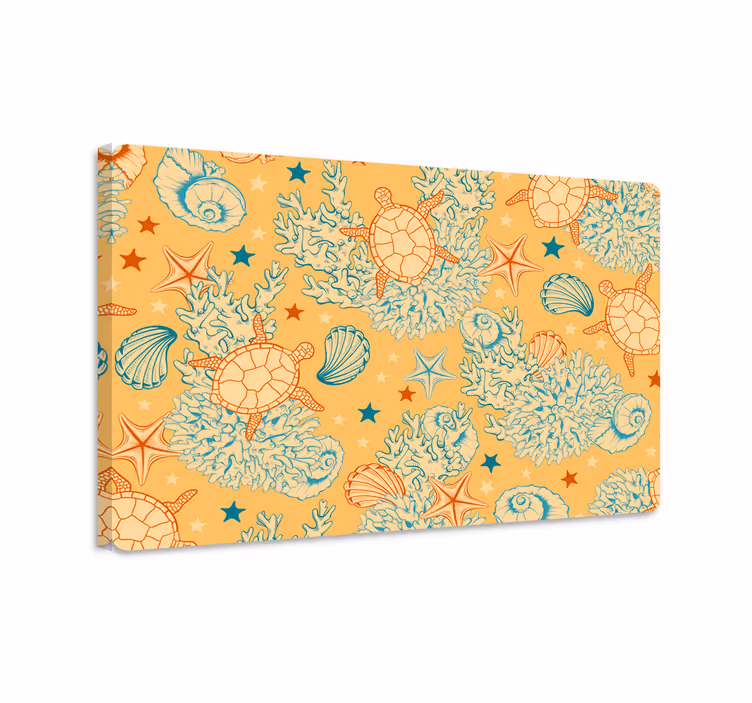 Wandbild fische unterwasserwelt sanfte farben laptop - TenStickers