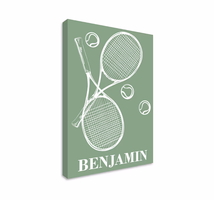 Leinwandbild personalisiert Personalisiertes tennis - TenStickers