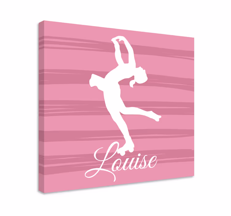 Leinwandbild personalisiert Eiskunstläufer personalisiert - TenStickers