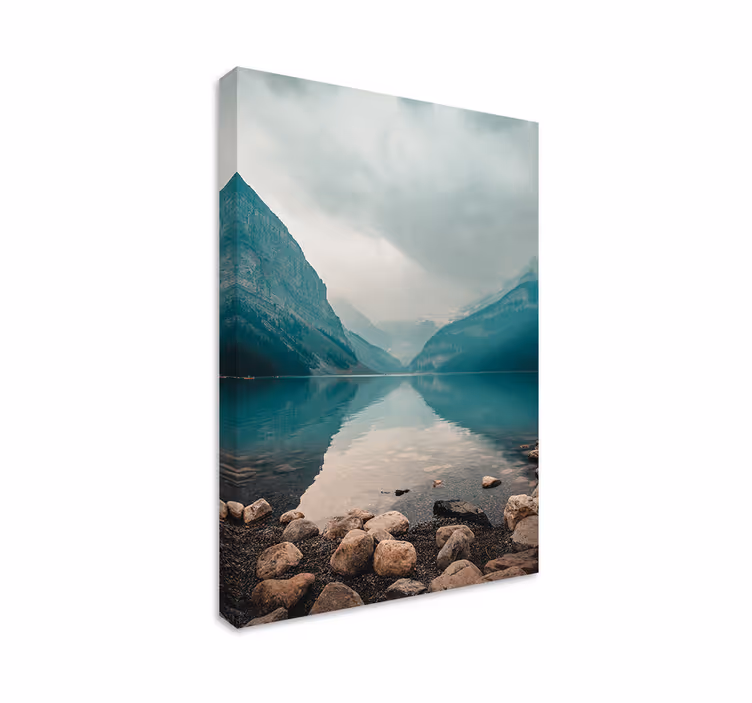 Wandbilder Landschaft ruhiger seeblick auf die berge - TenStickers