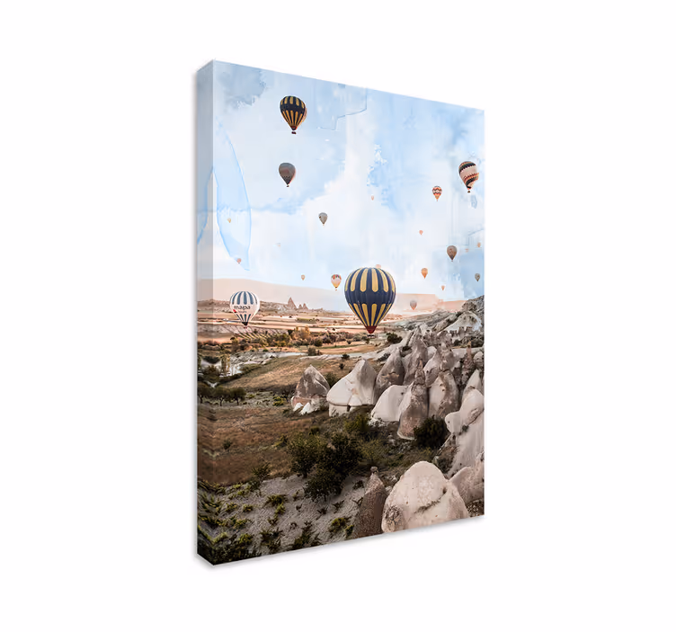 Leinwandbild Luftballons aus kappadokien - TenStickers