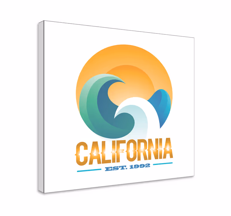 Leinwandbild Meer Sonne und wellen - TenStickers