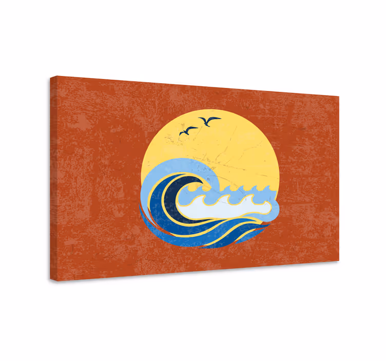 Leinwandbild Meer Sonne, strand und welle - TenStickers