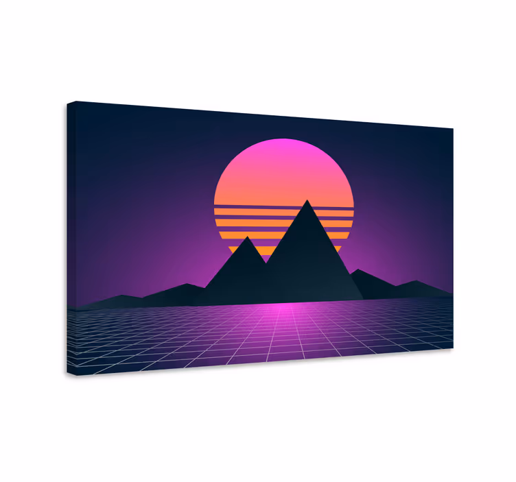 Wandbilder Landschaft Vintage und retro sonne - TenStickers