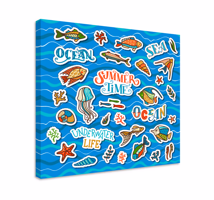 Leinwandbild Meer ozeanisches abenteuer - TenStickers