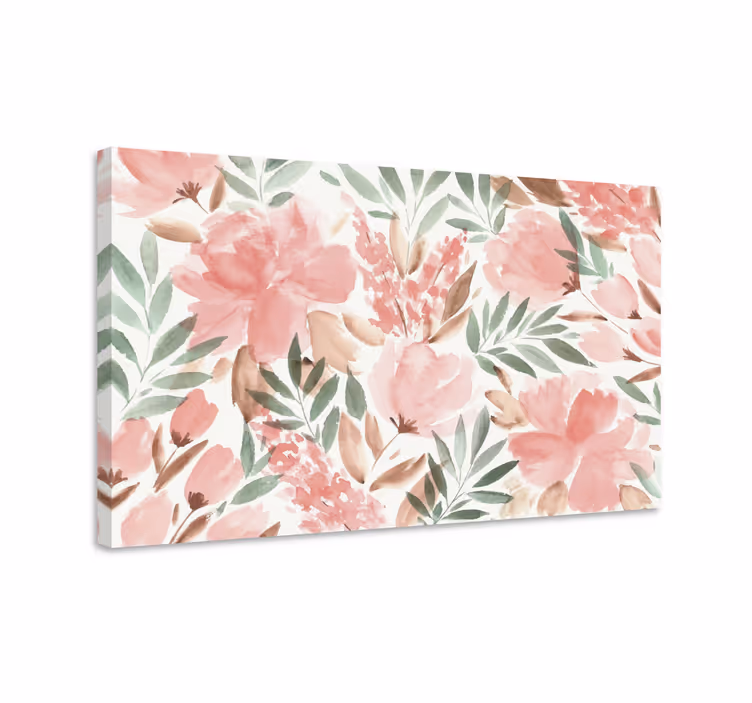 Wandbilder modern Aquarellblumen - TenStickers