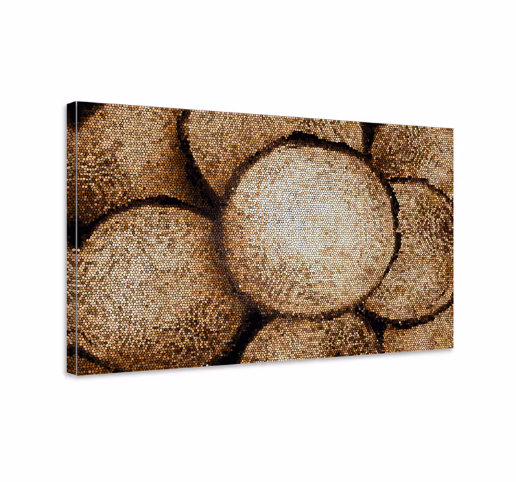 Buddha Bilder Leinwand mosaik-buddha-profil - TenStickers