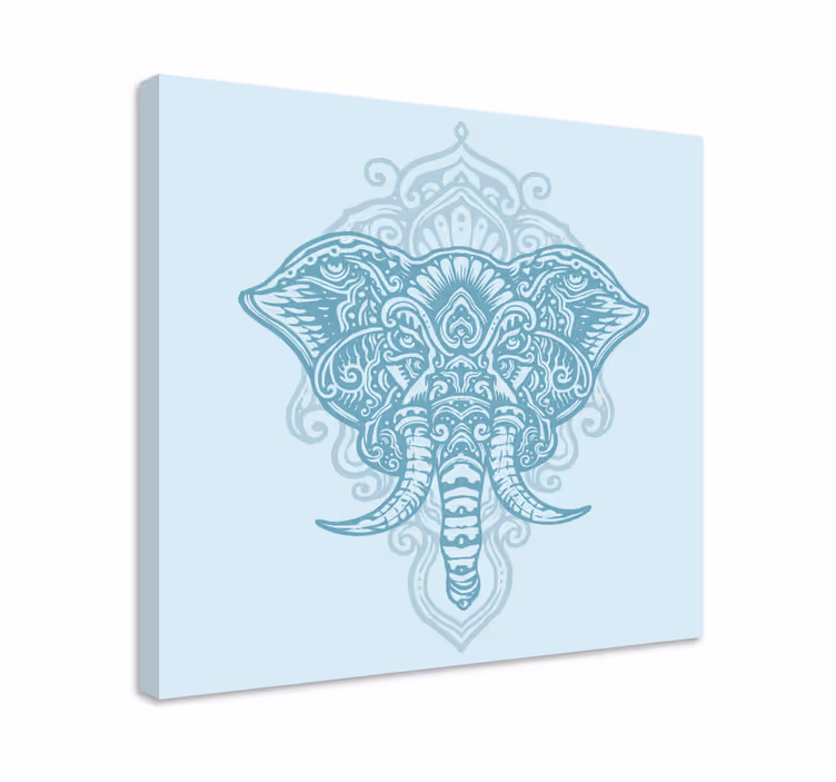 Mandala Wandbilder Elefantenmandala - TenStickers