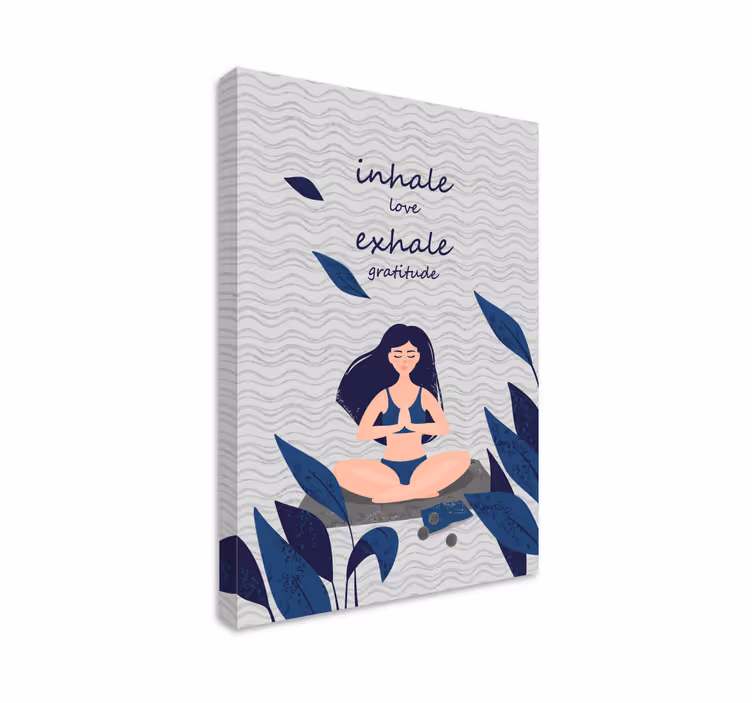 Wandbilder sprüche meditation atmen gelassenheit - TenStickers
