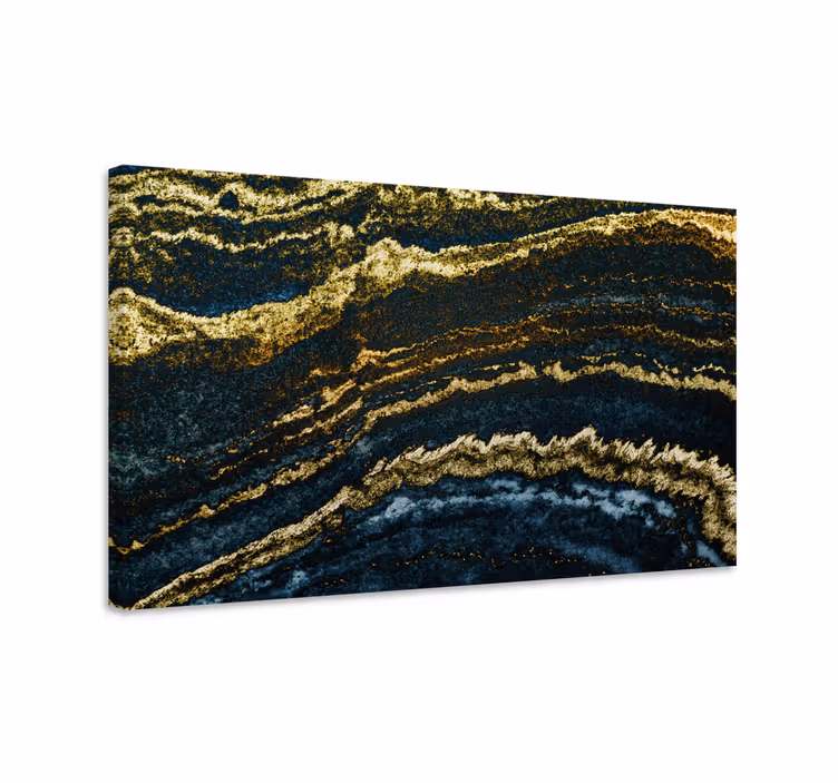 3D Wandbilder 3D modernes gold - TenStickers