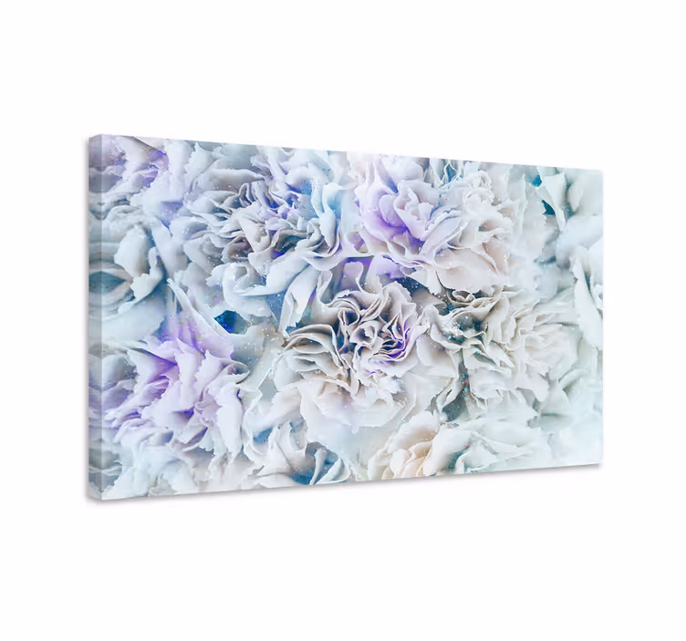 Leinwandbild frostige blüten - TenStickers