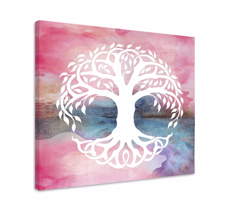 Wandbild Baum Aquarellbaum des lebens - TenStickers
