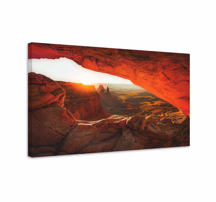 Wandbilder Landschaft Felsiger wüstensonnenuntergang - TenStickers