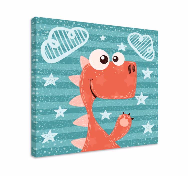Dinosaurier wandbild süßer cartoon dinosaurier - TenStickers