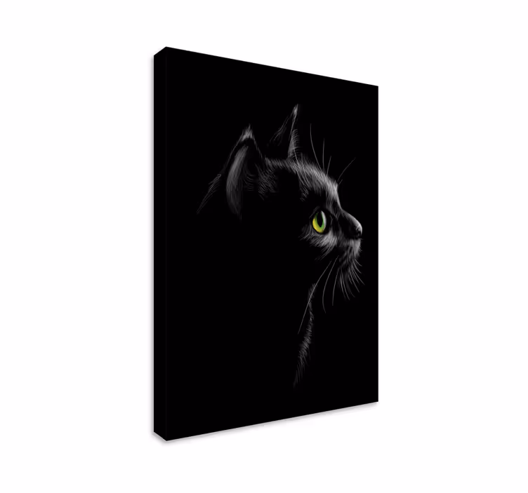 Wandbilder Katzen Schwarz - TenStickers