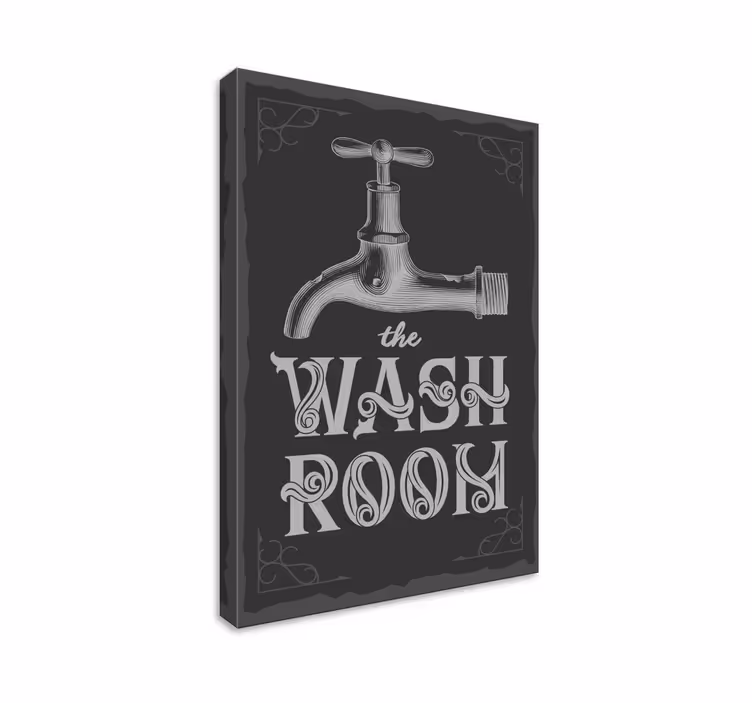 Leinwandbild Badezimmer Waschraum - TenStickers