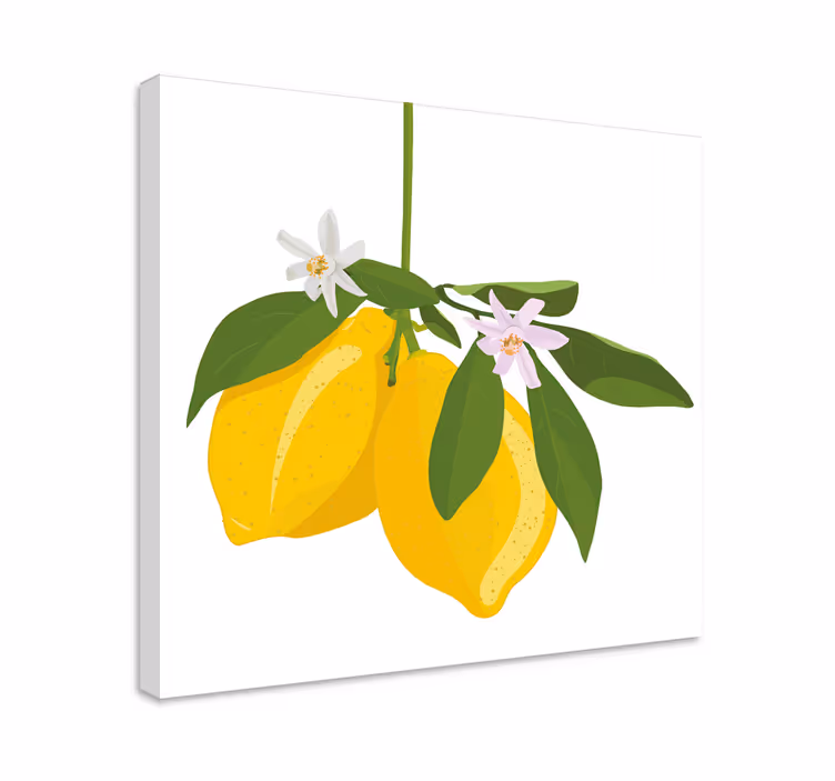 Leinwandbild Obst Zitronenbaum - TenStickers