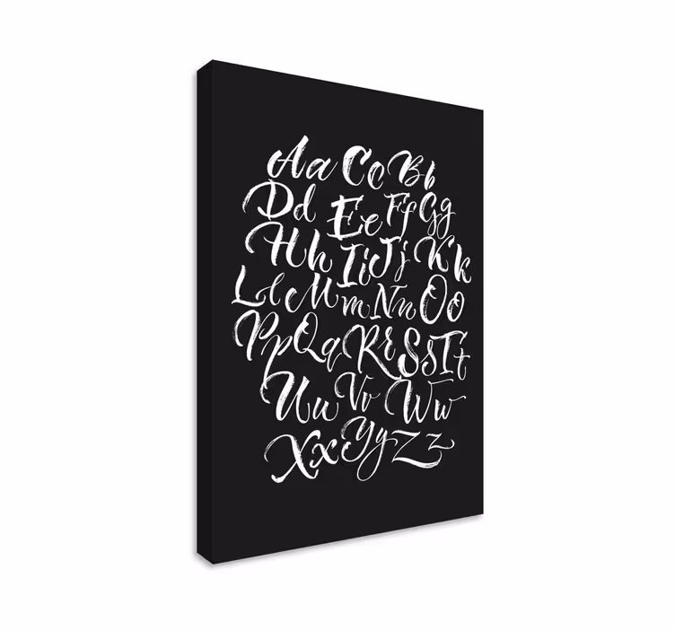 Leinwandbild mit elegantem schriftzug - TenStickers