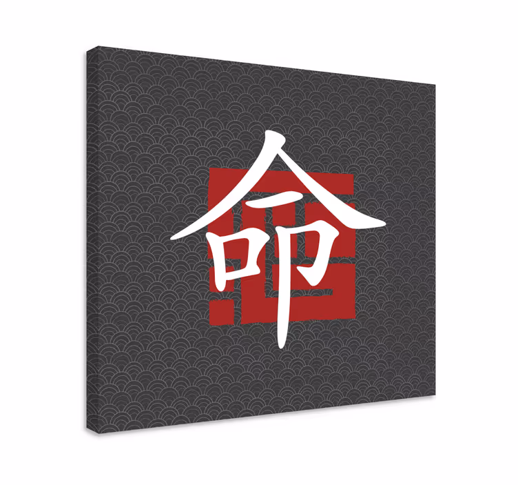 Leinwandbild Japanische buchstaben - TenStickers