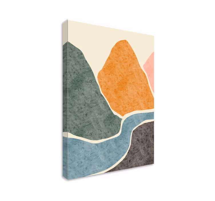 Wandbild Wohnzimmer Pintura moderna abstrakt - TenStickers
