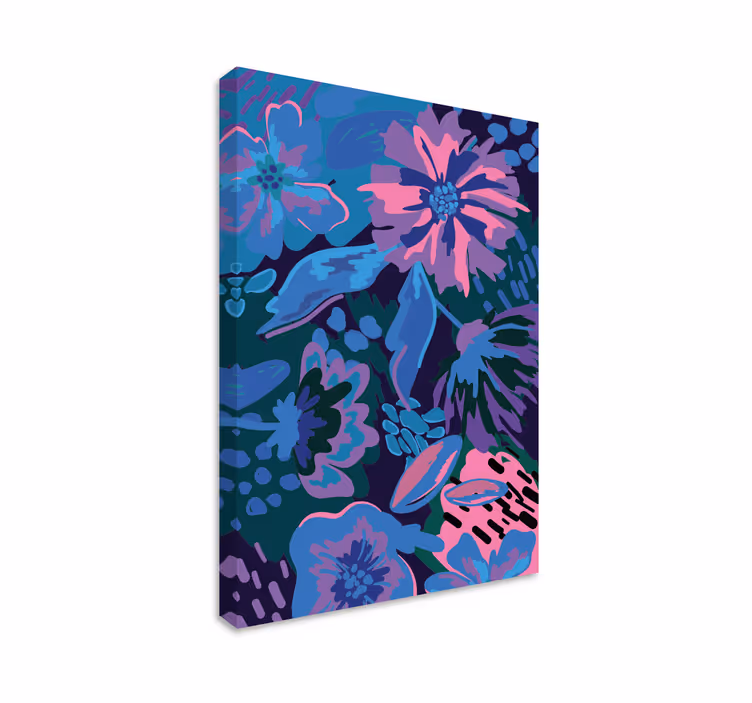 Leinwandbild florales abstraktes design - TenStickers
