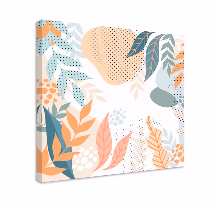 Leinwandbild Diele Abstrakte blumen - TenStickers