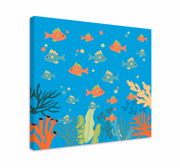 Leinwandbild meer farbenfrohes unterwasserabenteuer - TenStickers