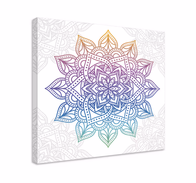 Mandala Wandbilder Bunter farbverlauf - TenStickers