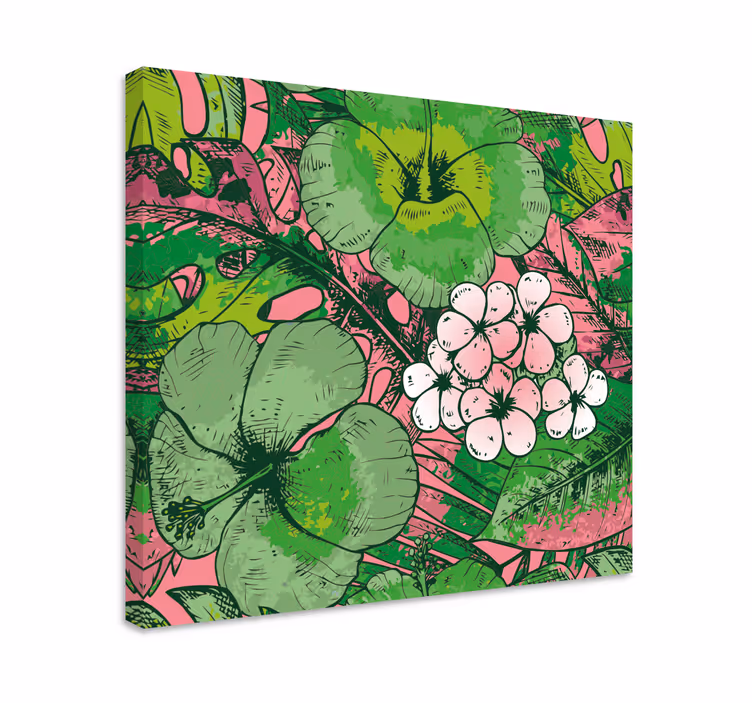 Leinwandbild Flur Motivos florales - TenStickers