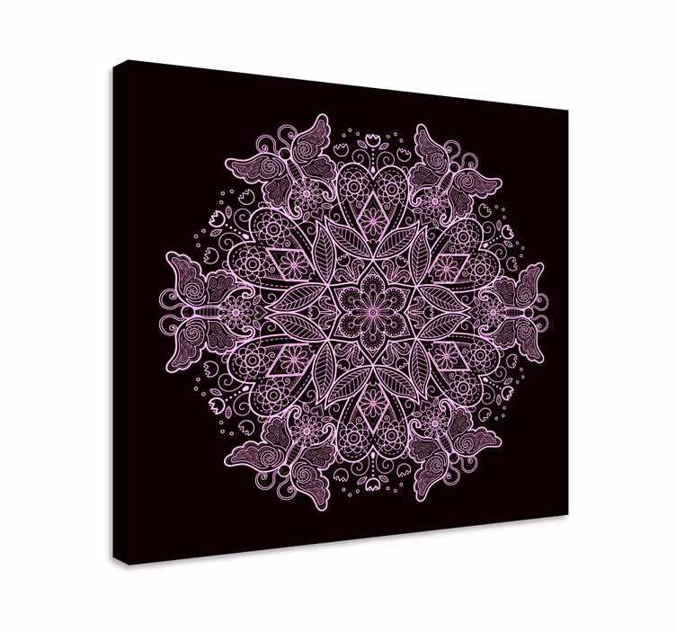 Wandbild Schmetterling Schmetterlingsmandala - TenStickers