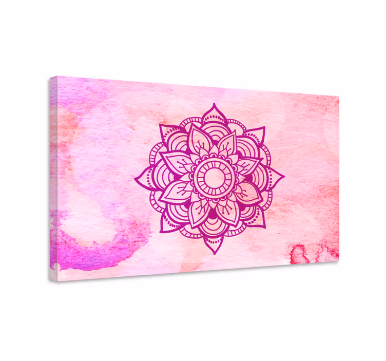 Mandala Wandbilder Rosa aquarellmandala - TenStickers
