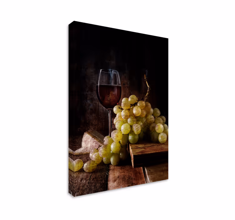 Leinwandbild obst elegantes traubenbündel - TenStickers